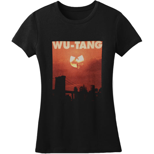 Wu Tang Clan Sunset Clan Logo Jr T Tissue Junior Top Front
