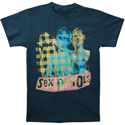 Sex Pistols Plaid Photo Logo T-shirt Front