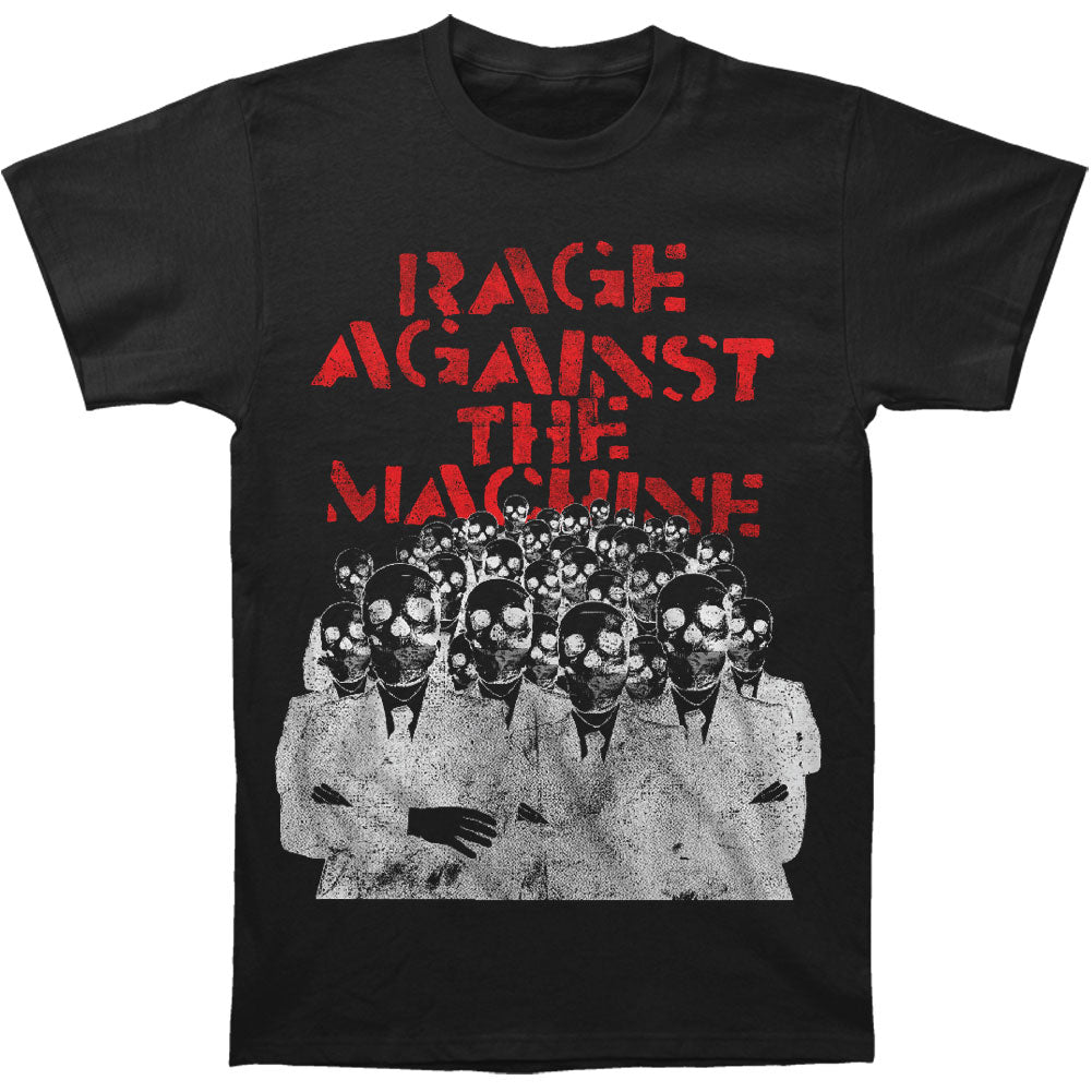 Rage Against The Machine Skeleton Heads Slim Fit T-shirt Front