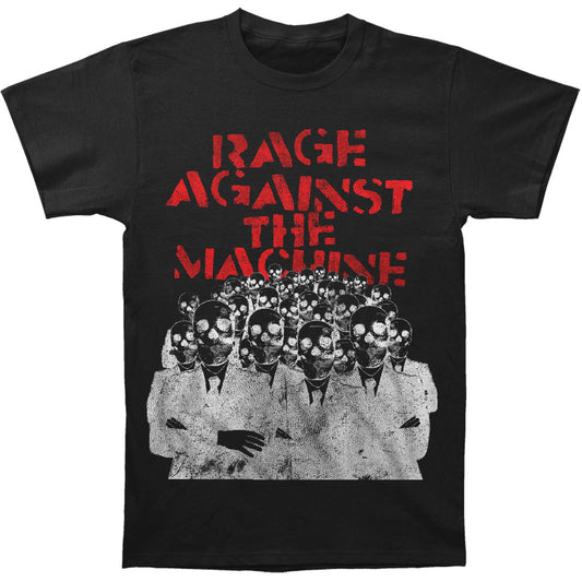 Rage Against The Machine Skeleton Heads Slim Fit T-shirt Front