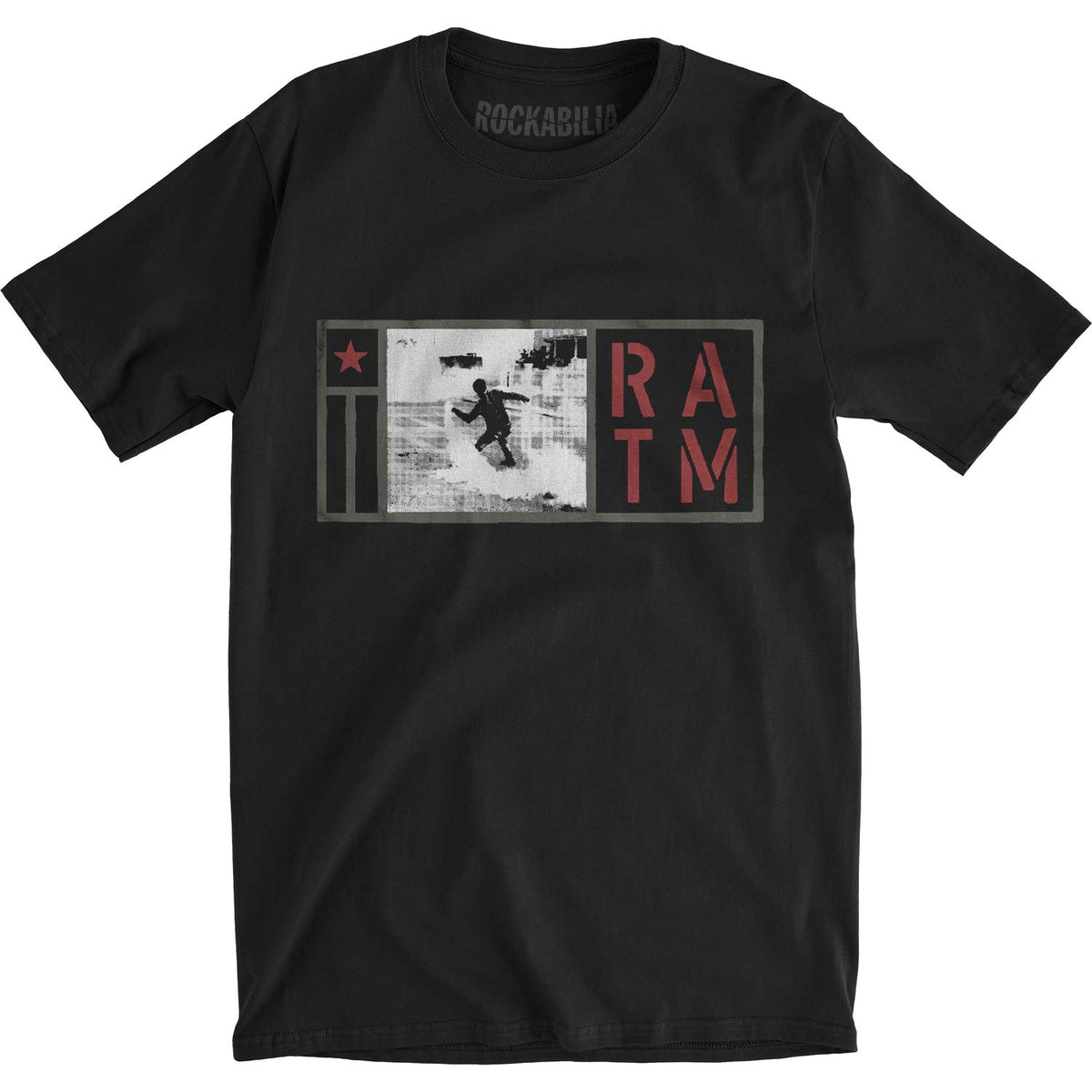 Rage Against The Machine Smoke Grenade Slim Fit T-shirt Front