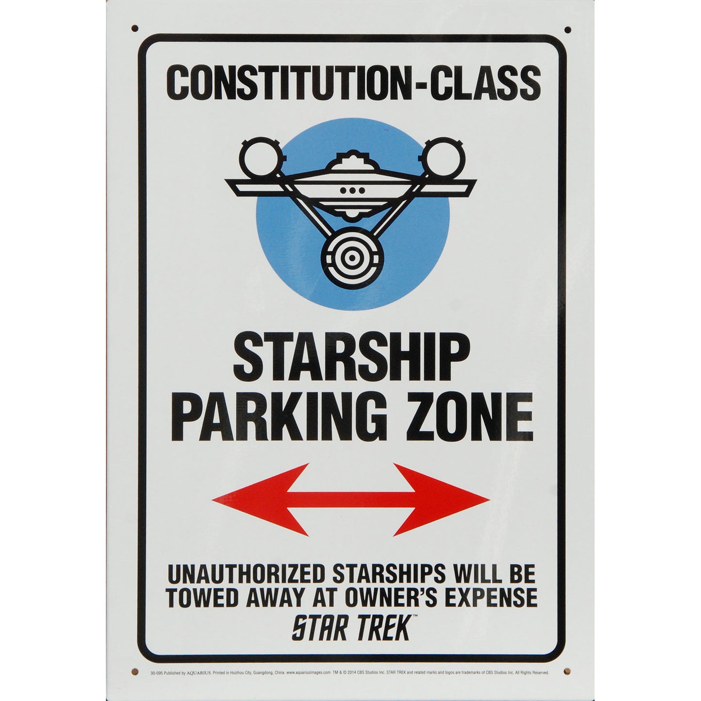 Starship Parking Tin Concert Sign