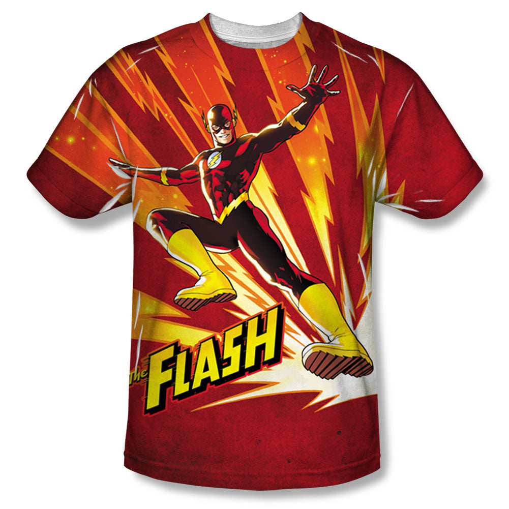 Justice League Of America Lightning Fast Sublimation T-shirt