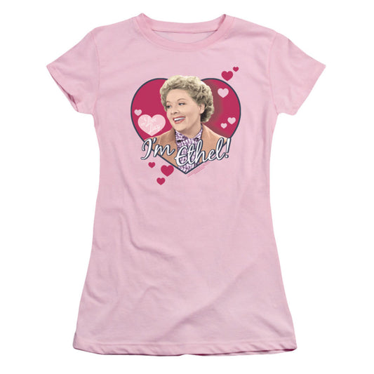 I Love Lucy I'm Ethel Cap Sleeve Junior Top