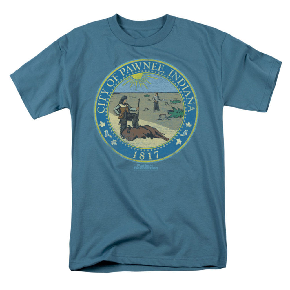 Parks And Recreation Distressed Pawnee Seal T-shirt