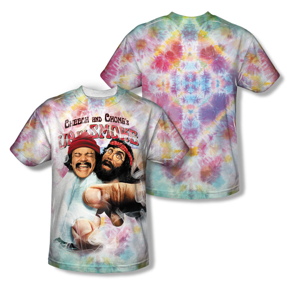Cheech & Chong Fried Tie Dyed Sublimation T-shirt