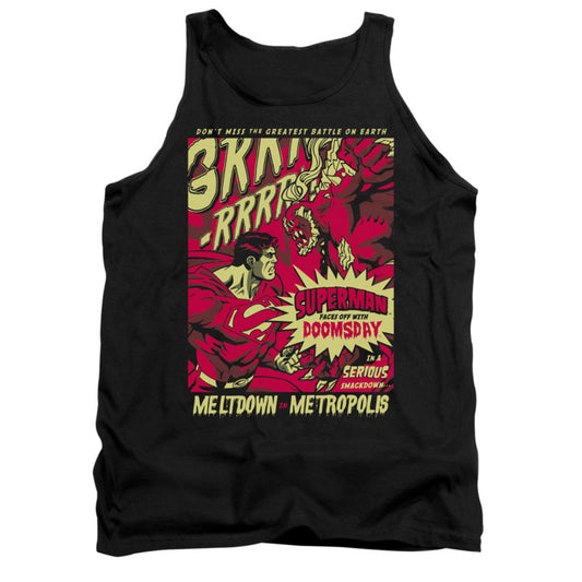 Superman Metropolis Meltdown Mens Tank