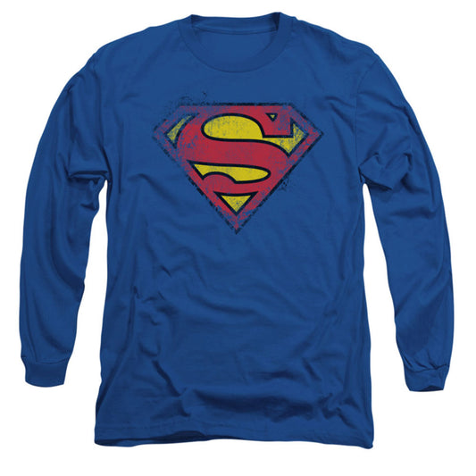 Superman Destroyed Supes Logo Long Sleeve
