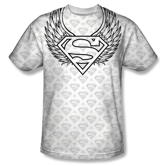 Superman Winged Shield Repeat Sublimation T-shirt