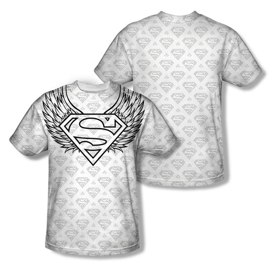 Superman Winged Shield Repeat Sublimation T-shirt