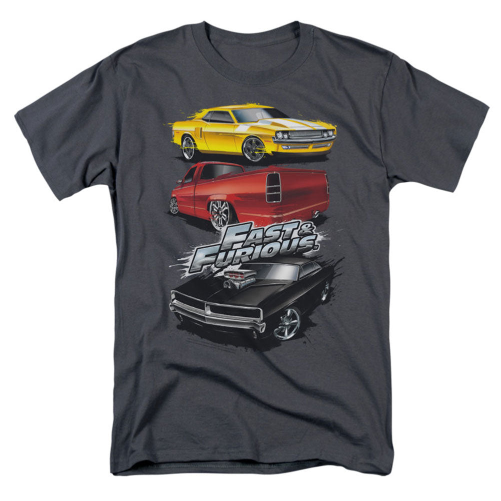 Fast And The Furious Muscle Car Splatter T-shirt