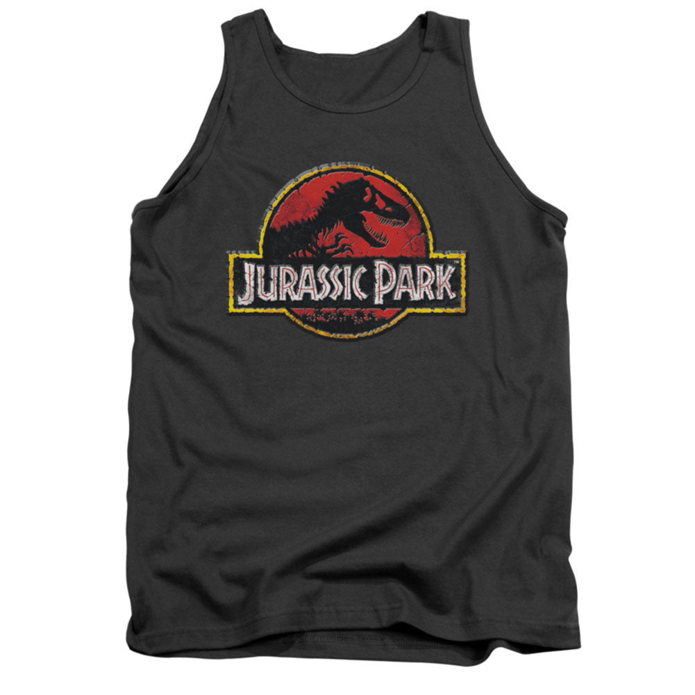 Jurassic Park Stone Logo Mens Tank