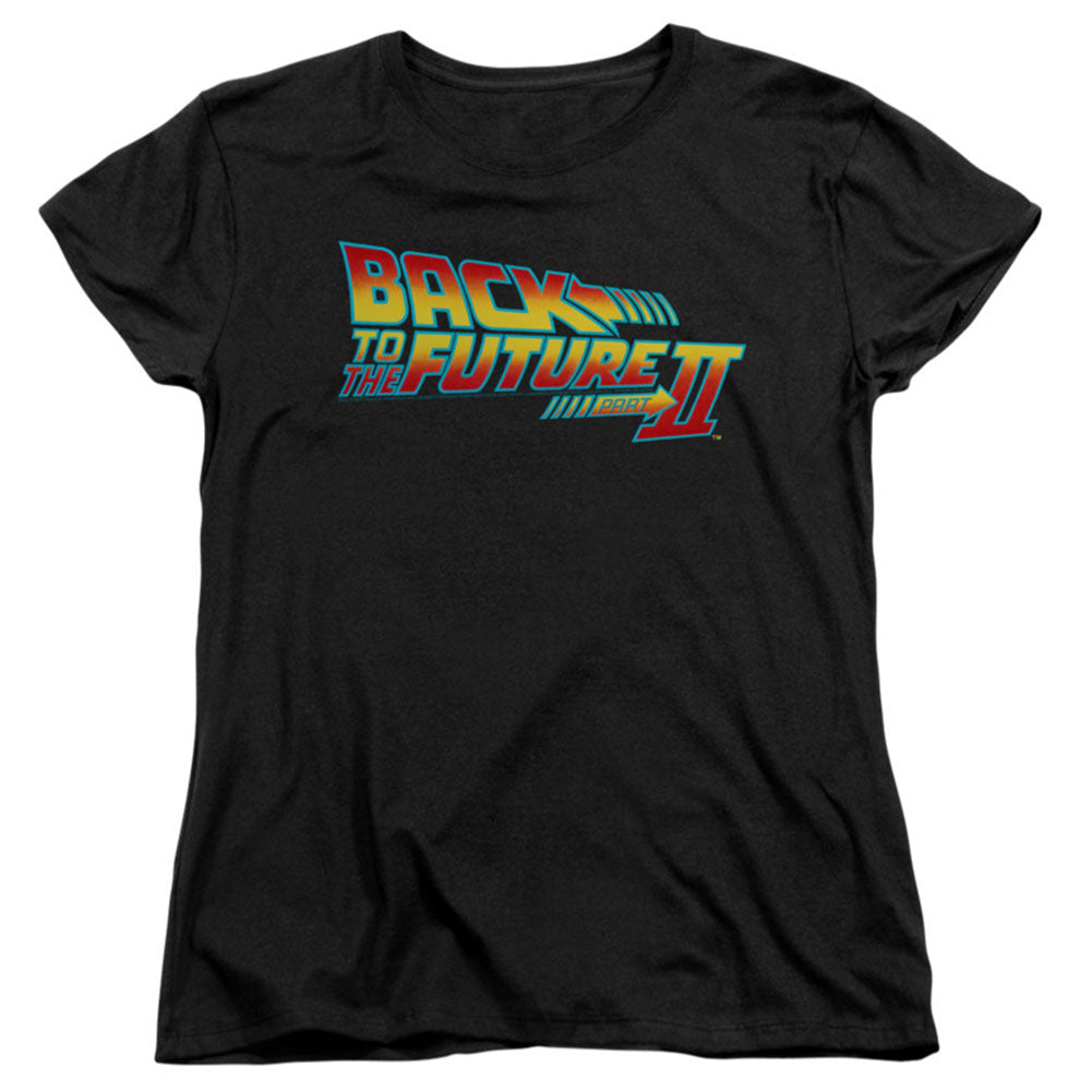 Back To The Future Logo Part II Womens T-shirt Front