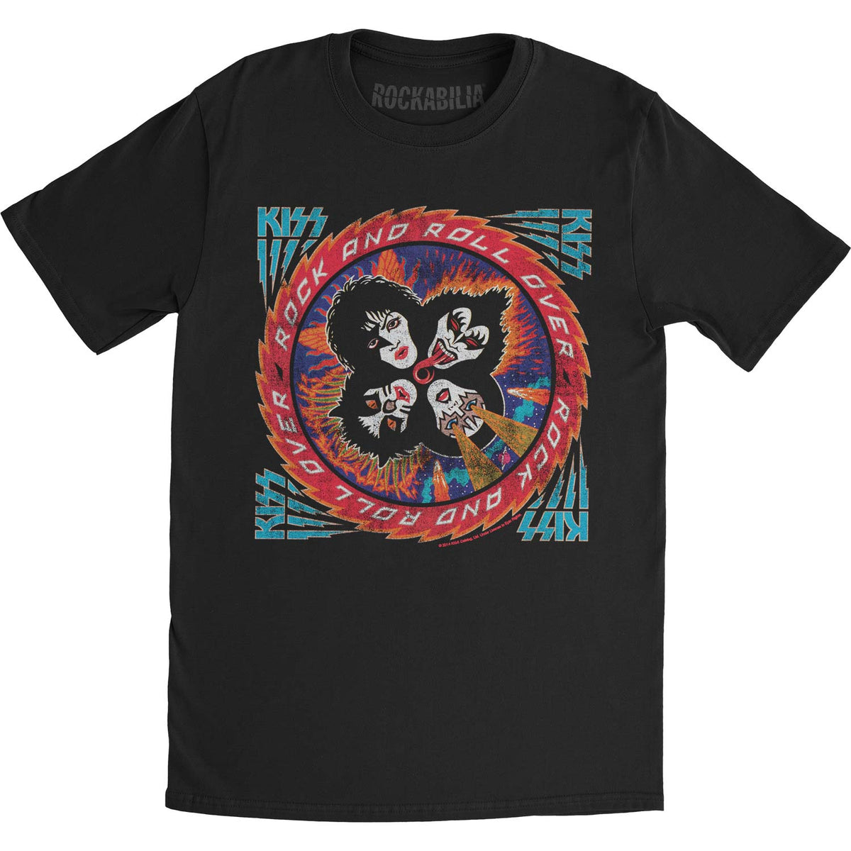 KISS Rock And Roll Over Slim Fit T-shirt Front