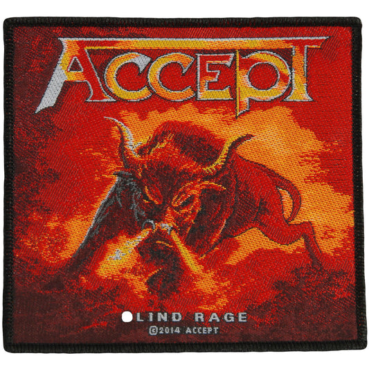 Accept Blind Rage Woven Patch