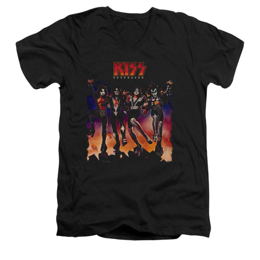 KISS Destroyer Cover Slim Fit T-shirt Front