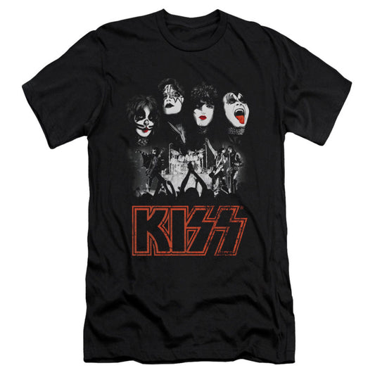 KISS Rock The House Slim Fit T-shirt Front