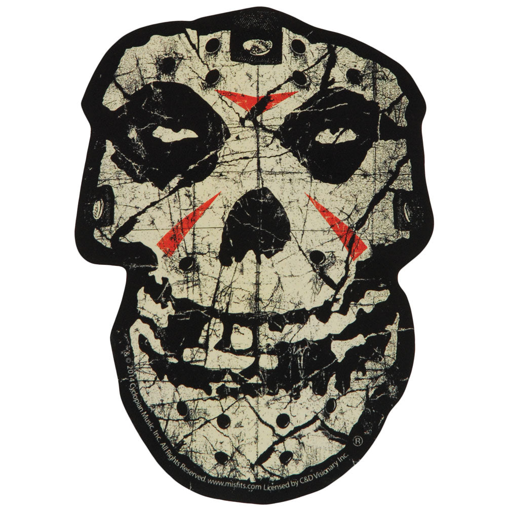 Misfits Crystal Lake Skull Sticker Front