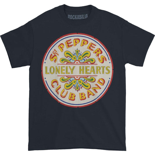 Beatles Lonely Heart Seal Slim Fit T-shirt Front