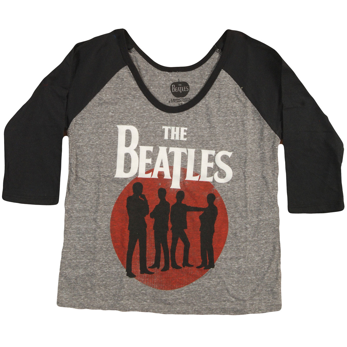 Beatles Silhouette Raglan Junior Top Front