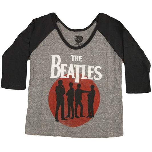 Beatles Silhouette Raglan Junior Top Front