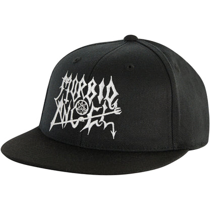 Morbid Angel White Logo Baseball Cap Front