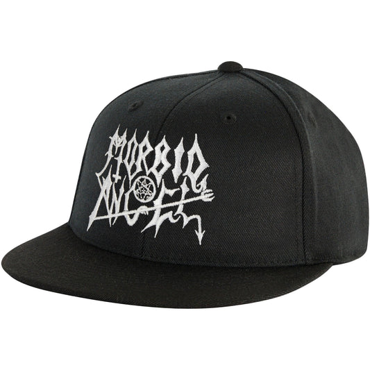 Morbid Angel White Logo Baseball Cap Front