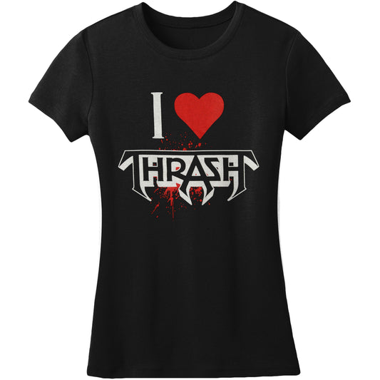 Testament I Heart Thrash - Ladies Junior Top Front