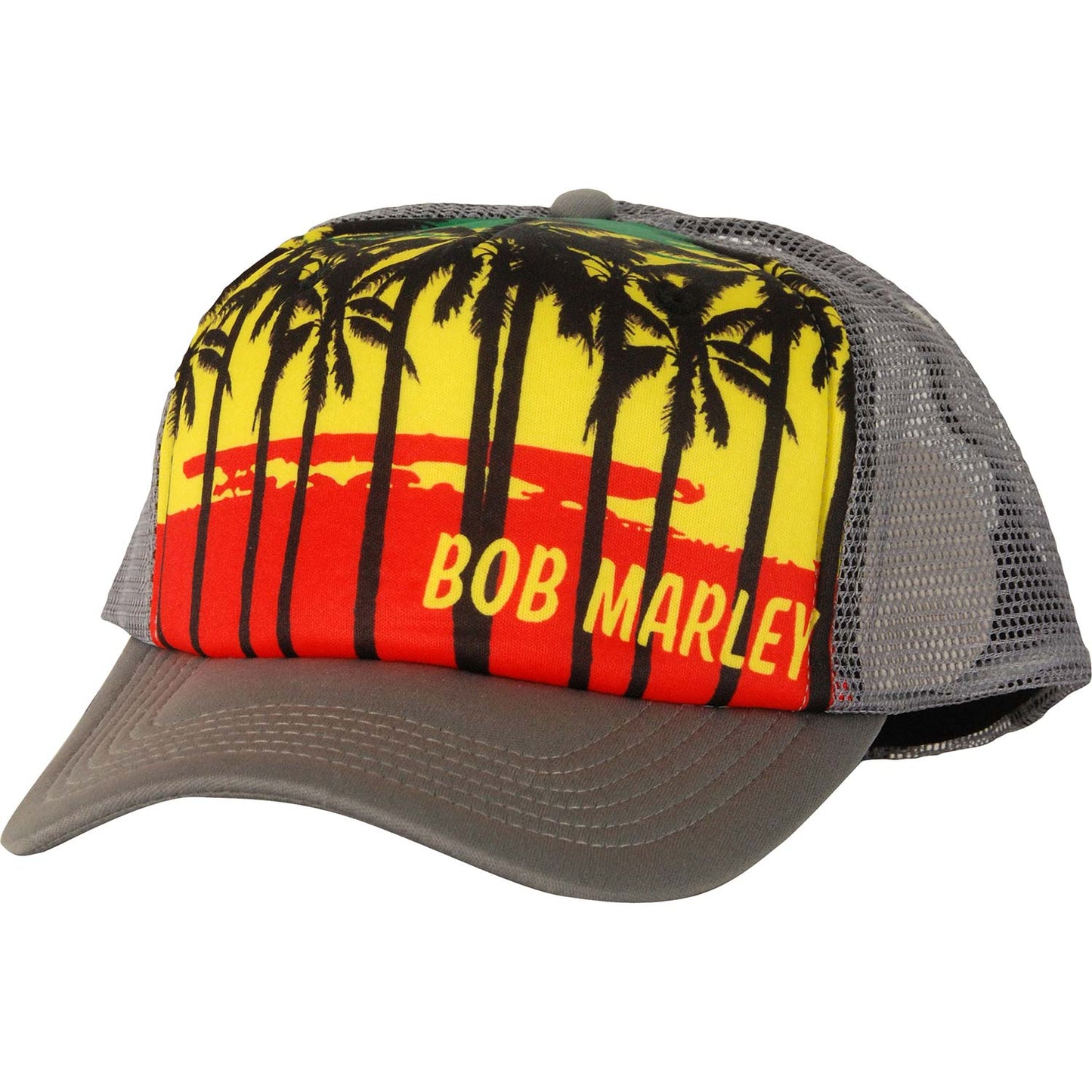 Bob Marley Palms Trucker Trucker Cap Front