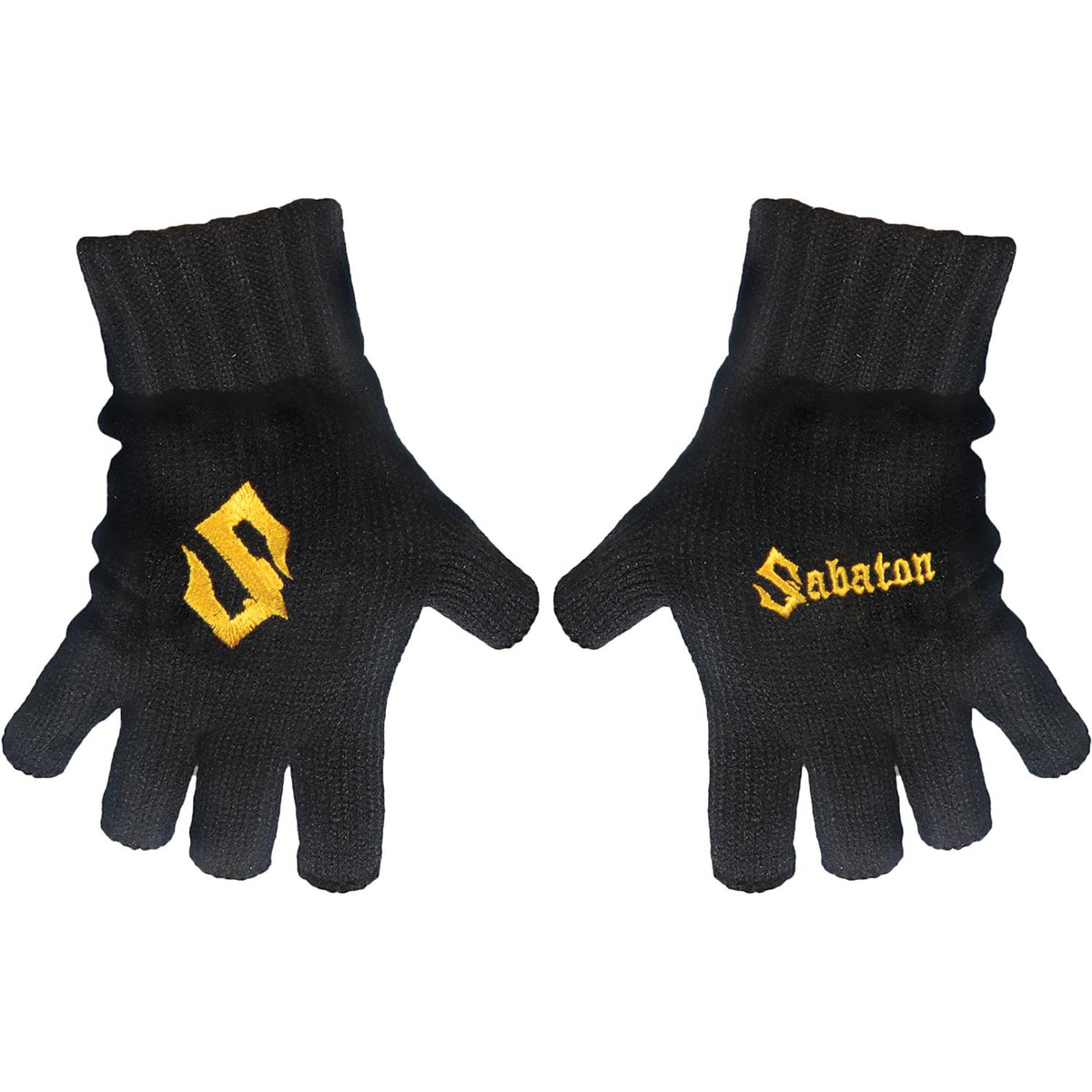 Sabaton Logo Knit Gloves Front