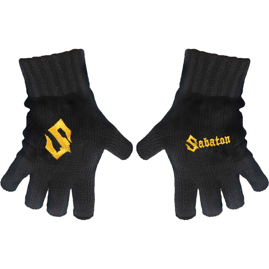 Sabaton Logo Knit Gloves Front