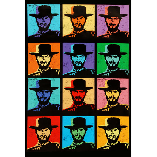 Clint Eastwood Popart Domestic Poster