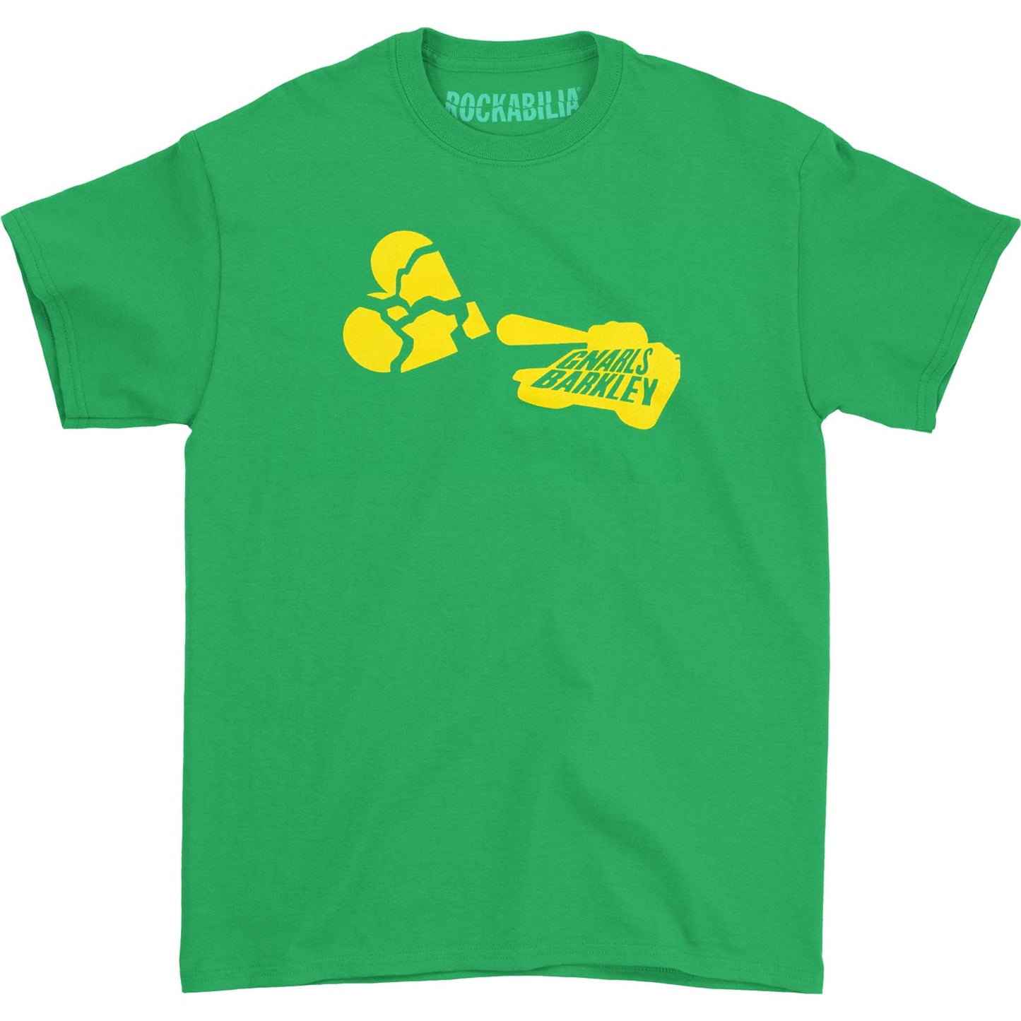 Gnarls Barkley Lovetank on Green T-shirt Front