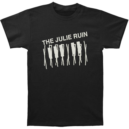 Julie Ruin White Keys Slim Fit T-shirt Front