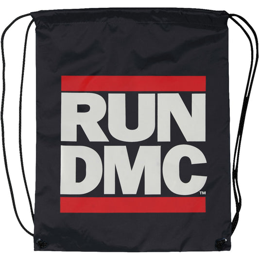 Run DMC Block Logo Drawstring Backpack Front