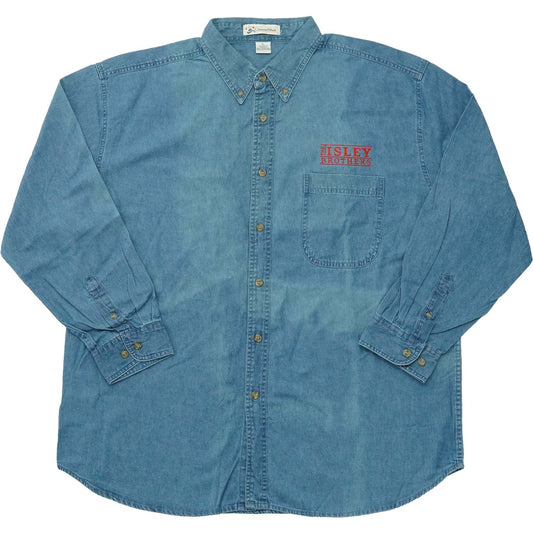 Isley Brothers Embroidered Logo Work Shirt Front