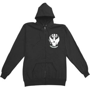 Jet Eagle Zippered Hooded Sweatshirt Front