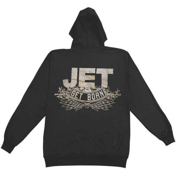 Jet Get Born Zippered Hooded Sweatshirt