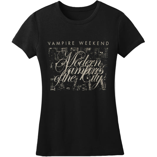 Vampire Weekend Girl's Cityscape Junior Top Front