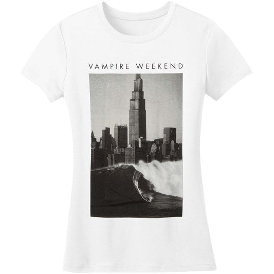 Vampire Weekend Girl's Surf City Junior Top Front