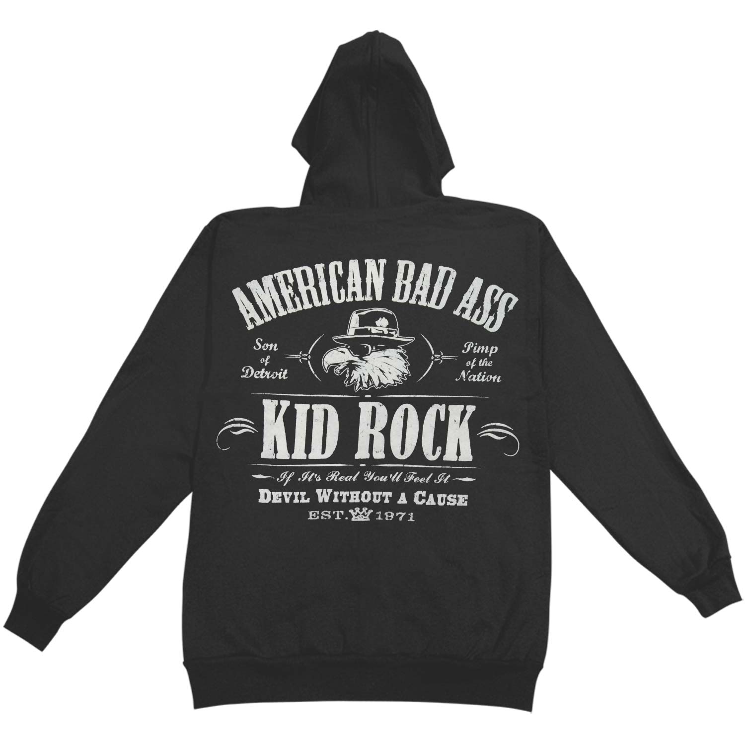 Kid Rock Logo Hooded Sweatshirt Back