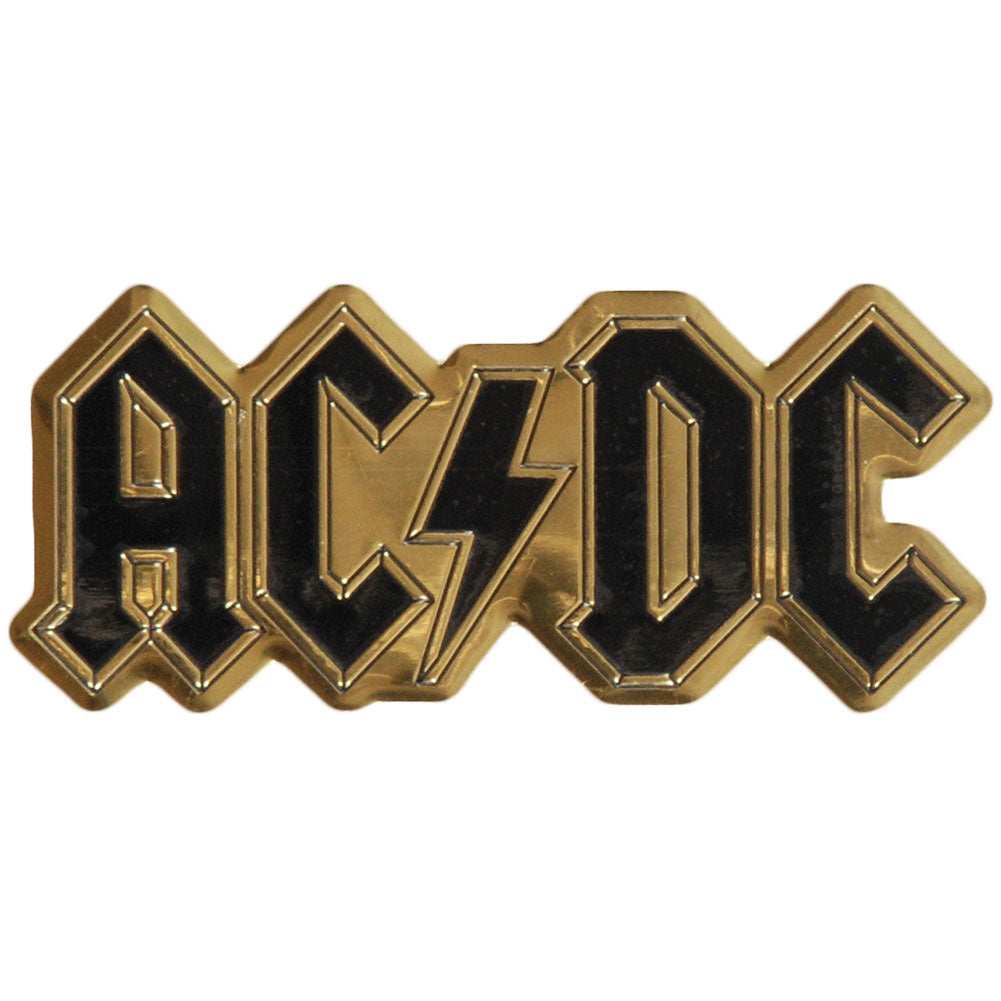AC/DC Logo Metal Sticker Front