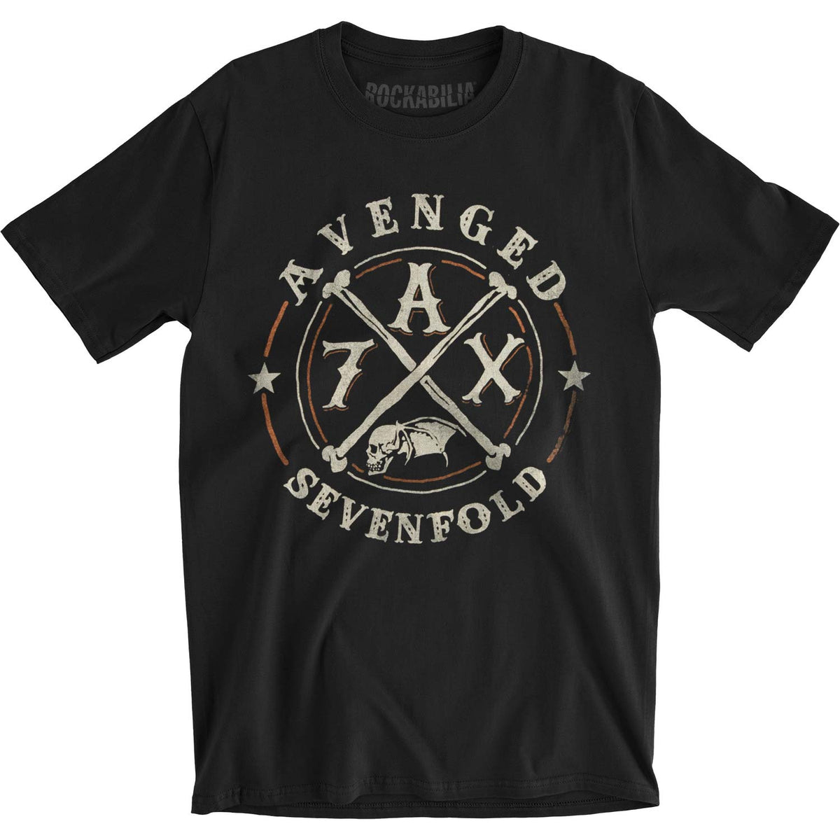 Avenged Sevenfold Crossing Over 2014 Tour Slim Fit T-shirt Front