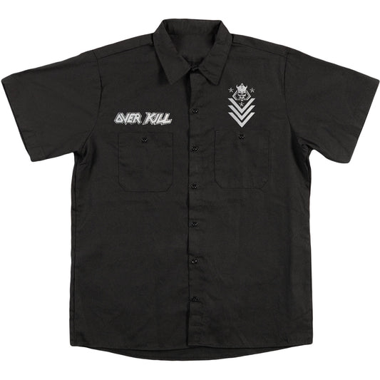 Overkill Logo Badge Skull Work Shirt