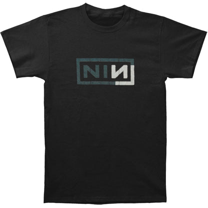 Nine Inch Nails Grey & White Logo Slim Fit T-shirt Front
