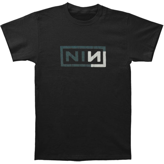Nine Inch Nails Grey & White Logo Slim Fit T-shirt Front