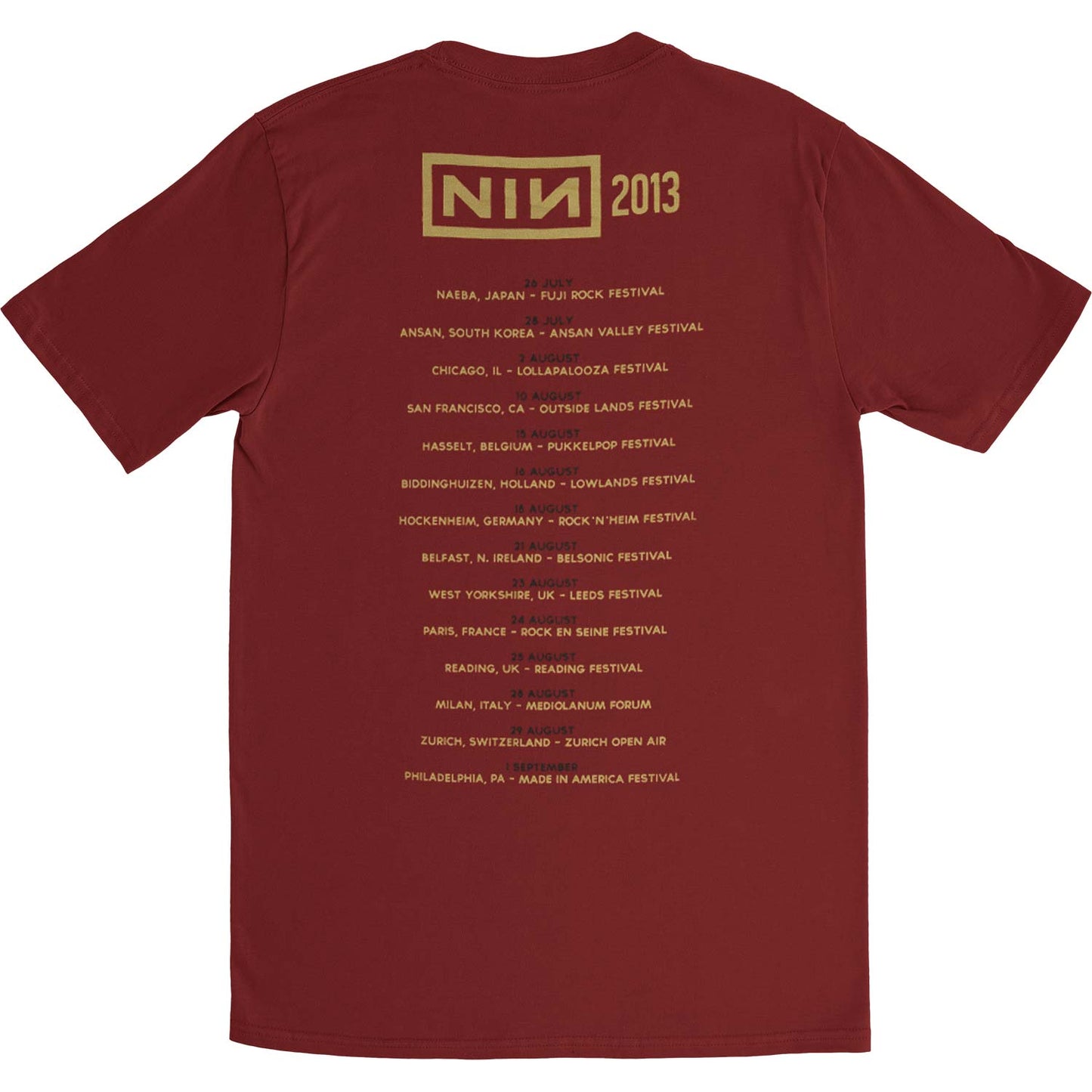 Summer 2013 Tour Slim Fit T-shirt