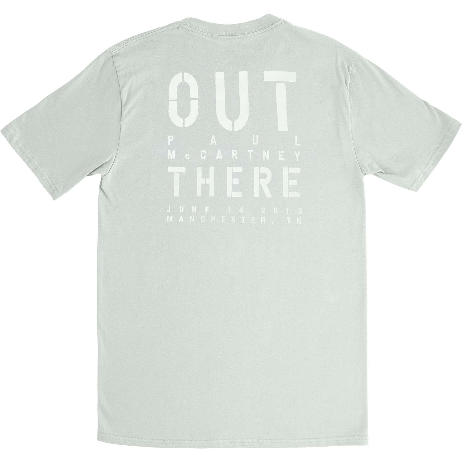 Paul Mccartney Out There Manchester Event Slim Fit T-shirt Back
