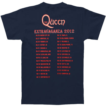 Queen Extravaganza 2012 Tour T-shirt Back