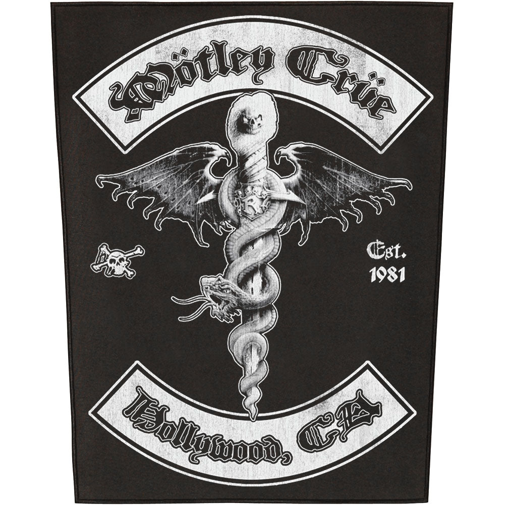 Motley Crue Hollywood Back Patch